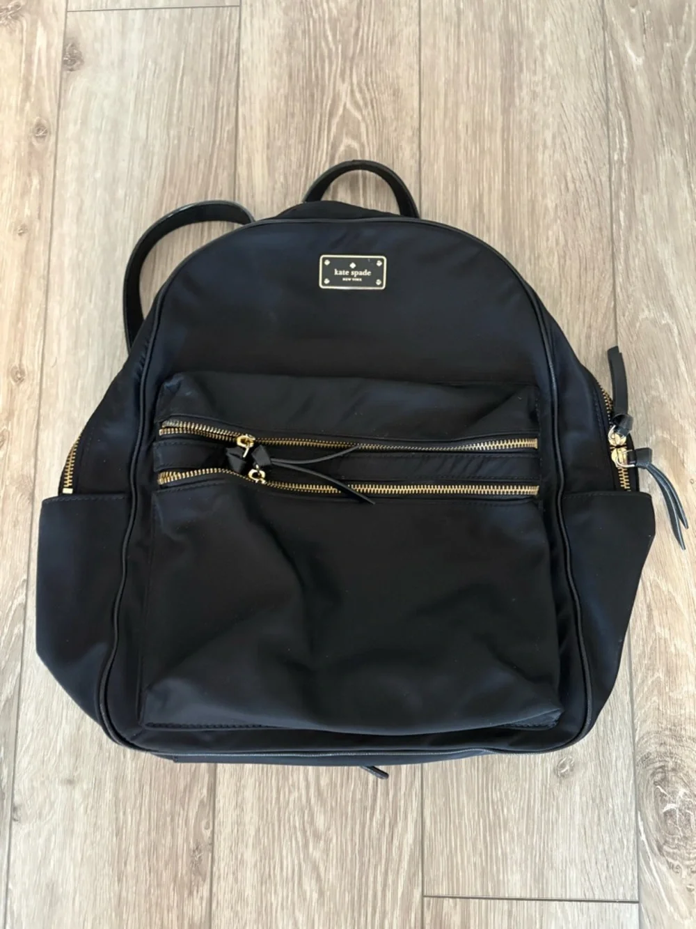 Kate Spade Black Backpack with Gold Hardware - Picture 2 of 10